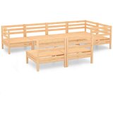  Vrtna sedežna garnitura 7-delna trdna borovina, (20675432) | Shoptok.si