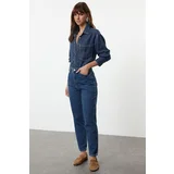Trendyol Blue High Waist Mom Jeans