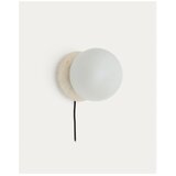 Kave Home Bela/kremno bela stenska svetilka ø 20 cm Malachi – | Shoptok.si