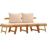  The Living Store Vrtna klop z blazinami 2 v 1 trden akacijev les - Vrtna Klop, (21446330) | Shoptok.si