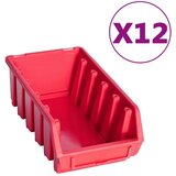 vidaXL 80-delni komplet zabojčkov za shranjevanje s stenskim panelom | Shoptok.si