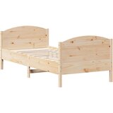  The Living Store Posteljni okvir brez vzmetnice 75x190 cm trdna borovina - Posteljni Okvir, (21502748) | Shoptok.si