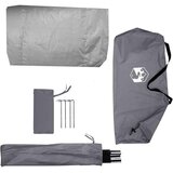 vidaXL šator s krovom ostalo s zračnim otvorom siva i crna 236 x 150 x 136 cm | shoptok.hr