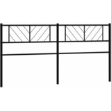  Metalno zamjensko uzglavlje crno 180 cm | shoptok.hr