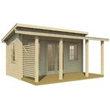 Male kuće Drvena kuća MODERNI HUVIMAJA KESÄKEITTIÖ 470 × 254 cm sa šindrom | shoptok.hr