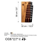 Wallity zidna dekoracija Pisa Tower, 32cmx58cmx3cm, Hrast | Eponuda.com