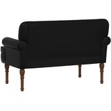  Ljubavni kauč s gumbima Crna 120 x 65 x 77 cm Umjetna koža | Eponuda.ba