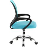Kondela Pisarniški stol, turkizna/črna/krom, DEX 4 NEW | Shoptok.si