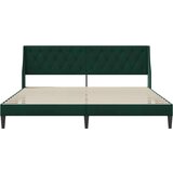  Okvir za krevet Tamnozelena 200 x 200 cm Baršun - Tamnozelena 200 x 200 cm | shoptok.hr