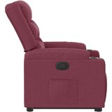  Naslonjač na podizanje od tkanine crvena boja vina | shoptok.hr