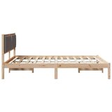  Posteljni okvir z oblazinjenim vzglavjem Taupe 150 x 200 cm, (5000084777) Slike