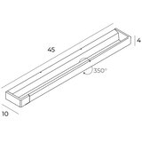  MAXLIGHT W0318 - LED zidno svetlo za kupatilo FLINK LED/12W/230V IP44 zlatna | Eponuda.com