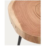 Kave Home Okrogla stranska mizica z mizno ploščo iz akacije 35x35 cm Tanive – | Shoptok.si