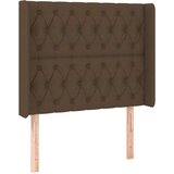  Krevet box spring s madracem LED tamnosmeđi 90x190 cm tkanina | shoptok.hr