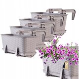 KADAX Balkonski zaboj 40 cm Stojala za cvetlične lončke 4 kosi, (5000352987) | Shoptok.si