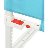 vidaXL sigurnosna ograda za dječji krevet plava 150 x 25 cm od tkanine | shoptok.hr