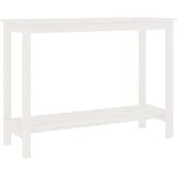  Konzolni stol bijeli 110 x 40 x 80 cm od masivne borovine | shoptok.hr