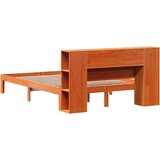 vidaXL Krevet s regalom za knjige bez madraca 120 x 200 cm od borovine | shoptok.hr