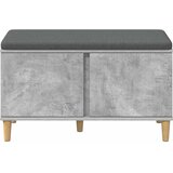  Klupa za hodnik s jastukom Betonsko Siva 80 x 38 x 46 cm | shoptok.hr