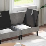 Set namještaja za dnevni boravak 4 pcs Svjetlosiva Baršun | Eponuda.com