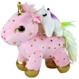 Unicorn Plush Sleeping Animal Lullaby Pink With Stars Set | Shoptok.si