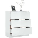  Komoda sjajna bijela 60x30x70 cm od konstruiranog drva | shoptok.hr