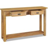 vidaXL Konzolni Stol od Masivne Tikovine 120x30x80 cm | shoptok.hr