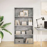 vidaXL Knjižna omara betonsko siva 80x30x152 cm inženirski les | Shoptok.si