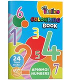 Luna the littlies: številke 50-stranska A4 pobarvanka s 50 nalepkami | Shoptok.si
