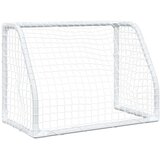  Dječji nogometni golovi 2 kom s loptom bijeli 64x35x48 cm metal | shoptok.hr