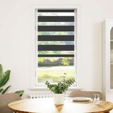 vidaXL Zavjesa zebra crna 55x150 cm širina tkanine 50,9 cm poliester | shoptok.hr