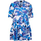 Zizzi Obleka 'RILEY' svetlo modra / temno modra / lila / bela | Shoptok.si