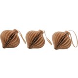 Eulenschnitt Papirnati novoletni okraski 7 cm, 3-delni set - rjava | Shoptok.si