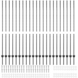  Stup za ogradu 22 pcs Siva 200 cm Čelik | shoptok.hr
