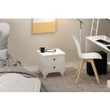 Hanah home Noćni stočić Rb-118, 45x45x40 cm, Beli | ePonuda.com