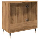 vidaXL Kopalniška omarica artisan hrast 58x33x60 cm inženirski les | Shoptok.si