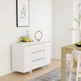 vidaXL komoda s 3 predali bela 120x41x75 cm iverna plošča Cene