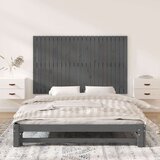  Zidno uzglavlje sivo 147x3x90 cm od masivne borovine | shoptok.hr