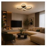 HOME LIGHT solea 163 cct led plafonjera crna Cene