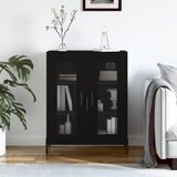 vidaXL Komoda crna 69 5 x 34 x 90 cm od konstruiranog drva Cijene