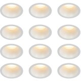 QAZQA Set van 12 inbouwspots wit GU10 35mm IP44 - Dept Cene