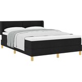  s opruga kutije s uzglavljem Crna 200 x 160 cm tkanina | shoptok.hr