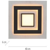 Just LIGHT. 14439-21 - LED plafonsko svetlo CICHIO LED/18,5W/230V + LED/9W crna Slike