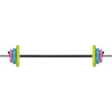 Rebel Active RBA-2336 – Set uteži 20 kg s ravno palico 140 cm, bitumenske uteži | Shoptok.si