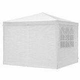 Lean Toys Vrtni paviljon, komercialni šotor s 4 stranskimi stenami, bela, 3x3 m | Shoptok.si