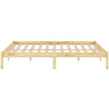 vidaXL Okvir za krevet od masivne borovine 135 x 190 cm UK bračni | shoptok.hr