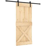  Klizna vrata s priborom za montažu 90 x 210 cm masivna borovina | shoptok.hr