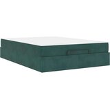  Konstrukcija postelje Temno zelena 140 x 200 cm Žamet | Shoptok.si