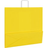  Papirnate vrećice 50 kom s ručkama žute 54x15x49 cm | shoptok.hr