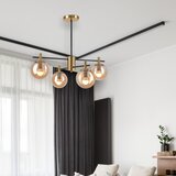  Luster na šipci LILOU 4xE14/5W/230V zlatna/crna/dimno bež | Eponuda.com